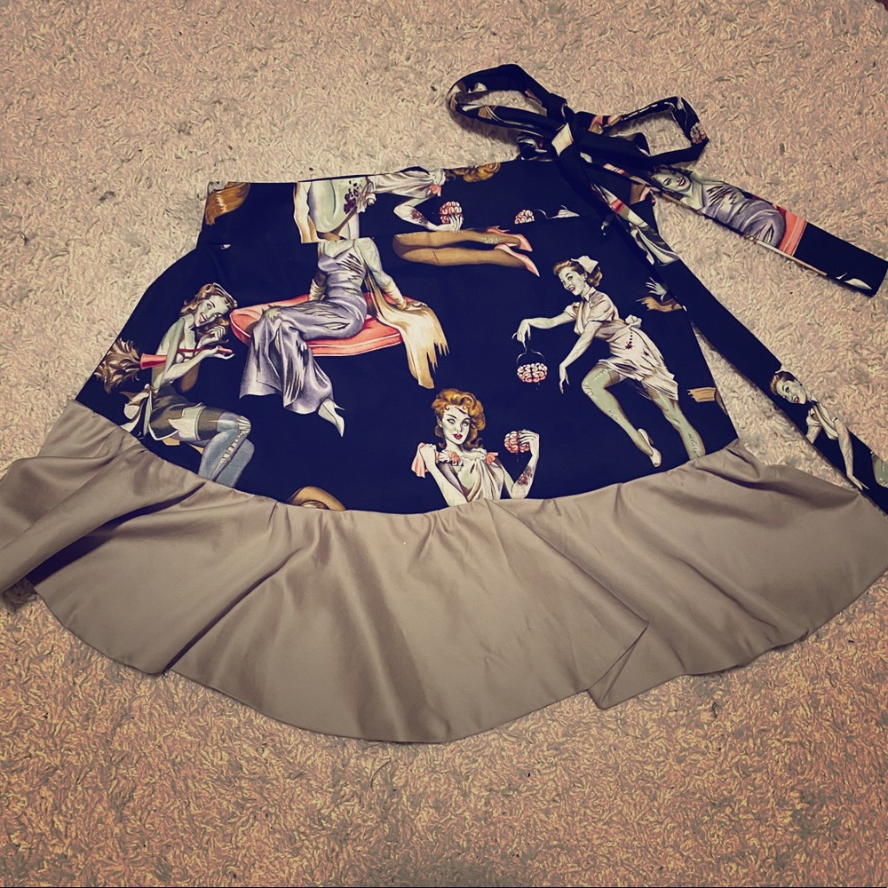 Beauty & Brains Retro Zombie Apron
